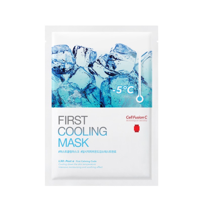 Cell Fusion C Vėsinanti ir raminanti veido kaukė „First cooling mask“